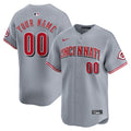 Custom Cincinnati Reds Road Jersey - Gray