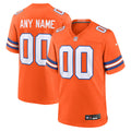 Custom Denver Broncos Mile High Collection 1977 Throwback Jersey - Orange